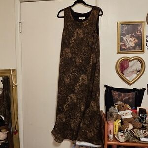 Studio I Brown Midi-Maxi Dress Sleeveless